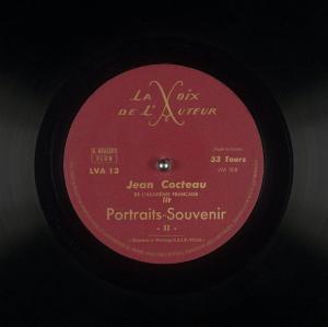 Disque LVA - Portraits-Souvenirs (Mounet-Sully) par Jean Cocteau