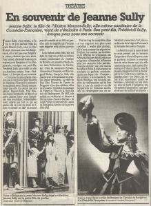 SUD OUEST Bergerac - Jeanne SULLY 13-07-1995