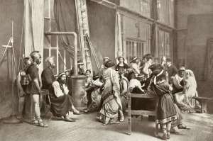 LE FILM D'ART - Les studios rue Chauveau à Neuilly 1908