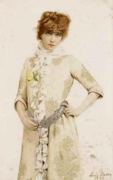 Sarah BERNHARDT - Portrait par Marie BESSON (1886)