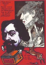 MOUNET-SULLY & SARAH BERNHARDT - Caricature par Jihel