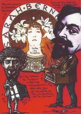 MOUNET-SULLY & SARAH BERNHARDT - Caricature par Jihel