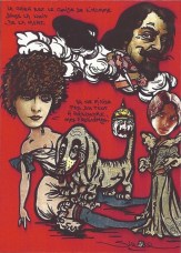 MOUNET-SULLY & SARAH BERNHARDT - Caricature par Jihel