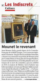 L'EXPRESS - Mounet-Sully, don de Jacques Sereys 29-10-2014