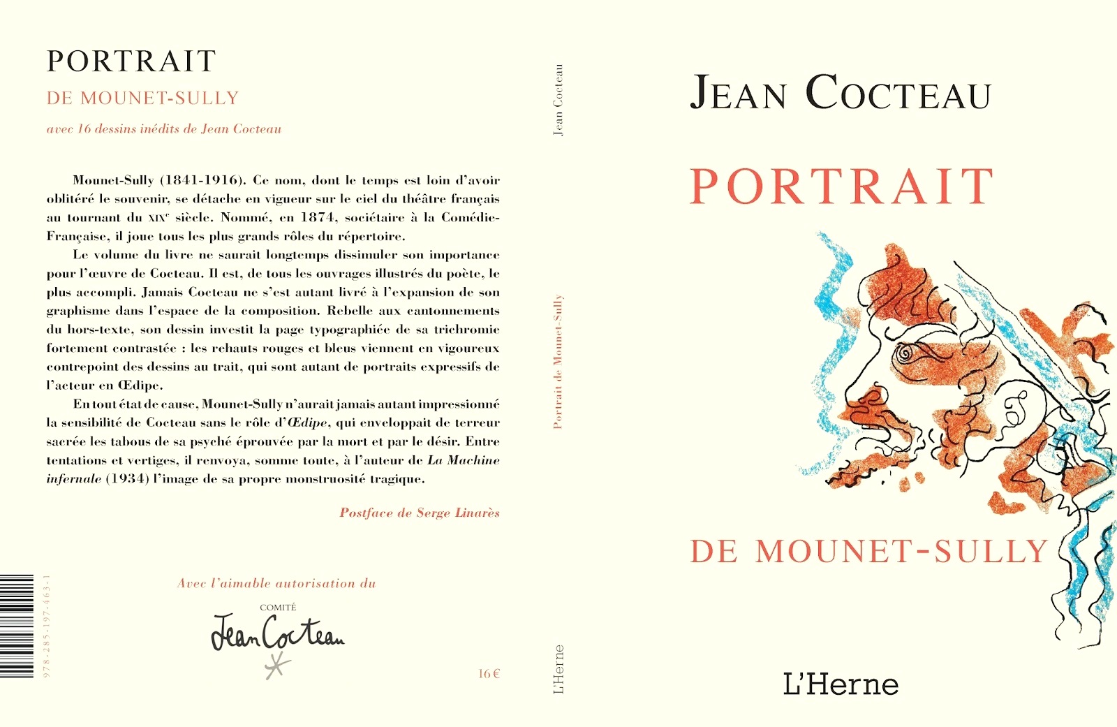 Portait de Mounet-Sully © Ed. de L'Herne