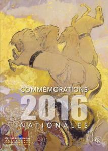 COMMEMORATIONS NATIONALES - Couverture Recueil 2016