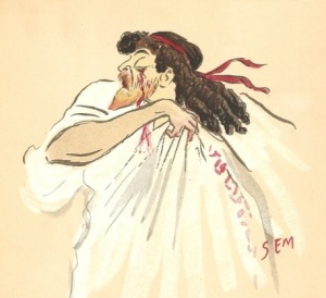 Mounet-Sully, caricature par Sem